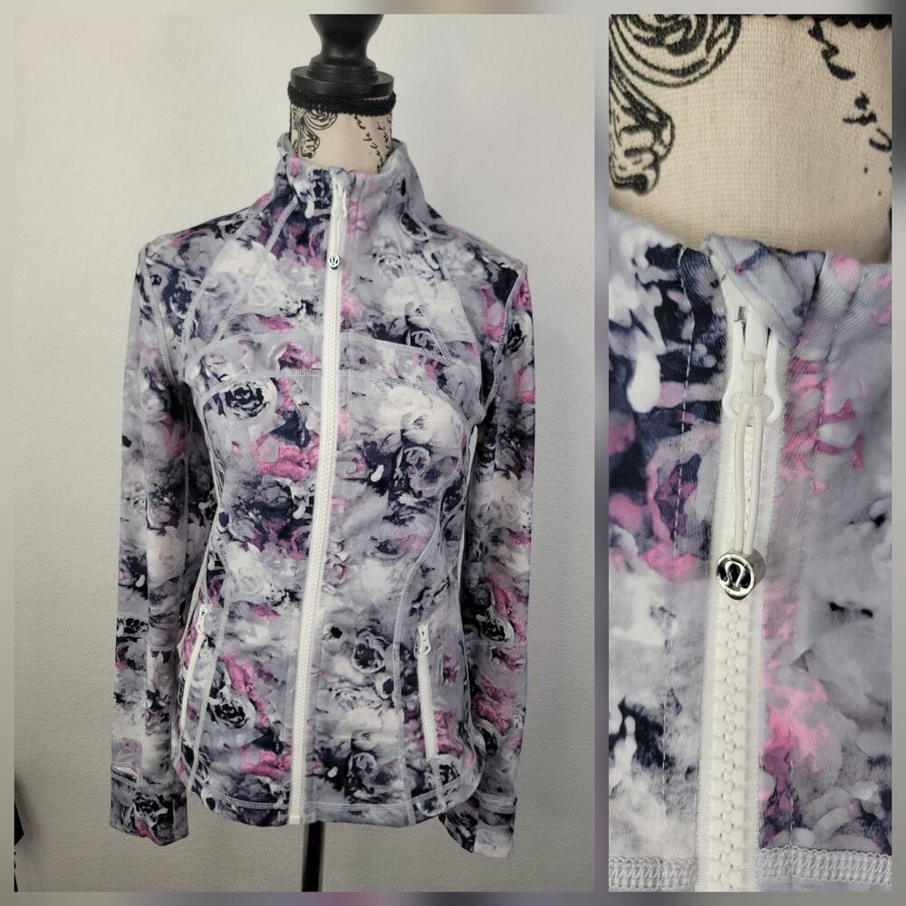 Lululemon Define Jacket Womens Sz 6 Moody Mirage Full Zip Up Thumbholes